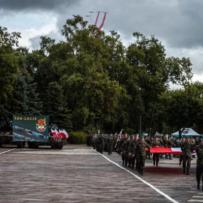 PCO S.A. podczas uroczystości 100 rocznicy utworzenia 16 Pomorskiej Dywizji Zmechanizowanej