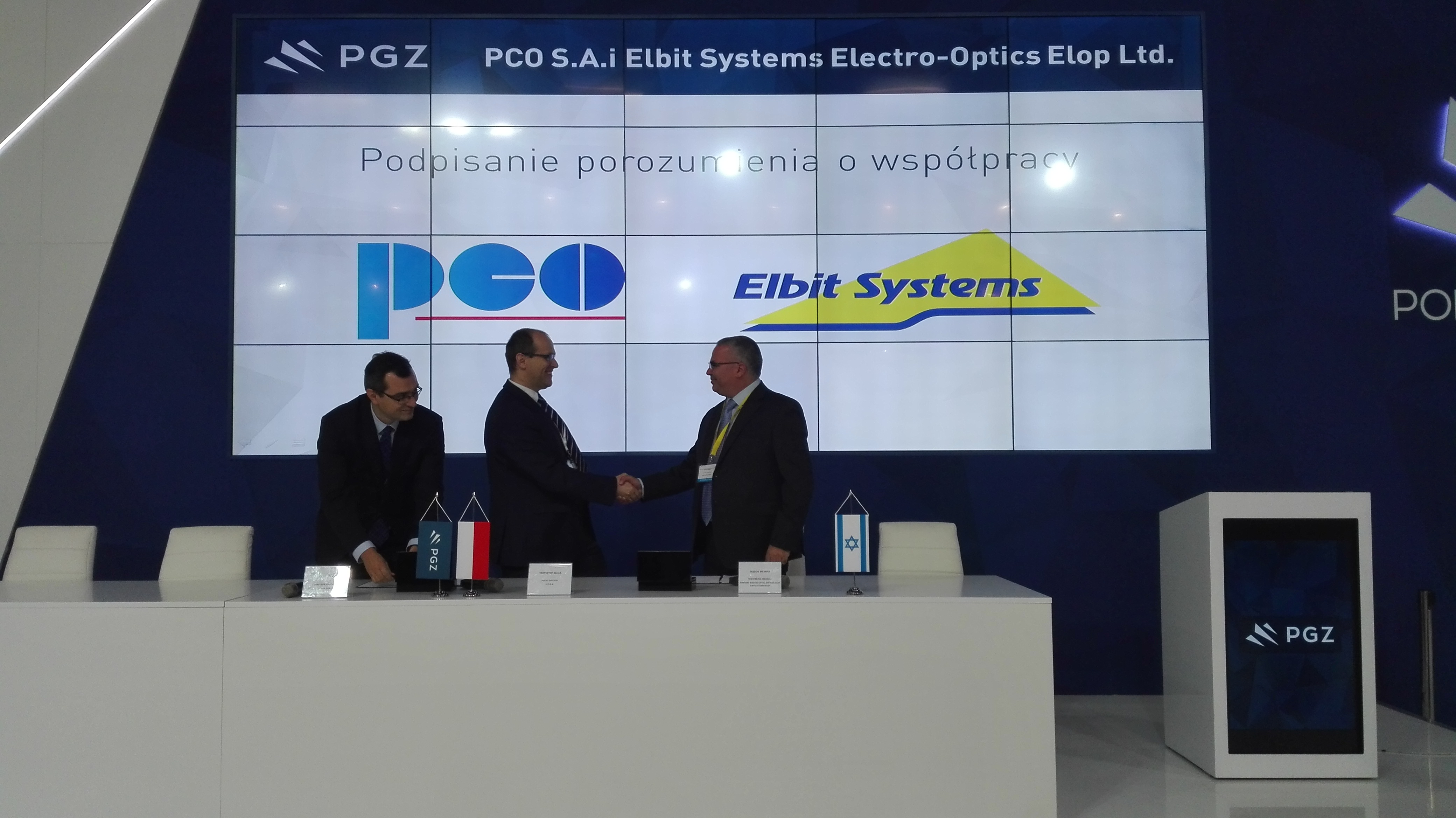 Teaming Agreement between PCO S.A. and Elbit Systems ISTAR Division